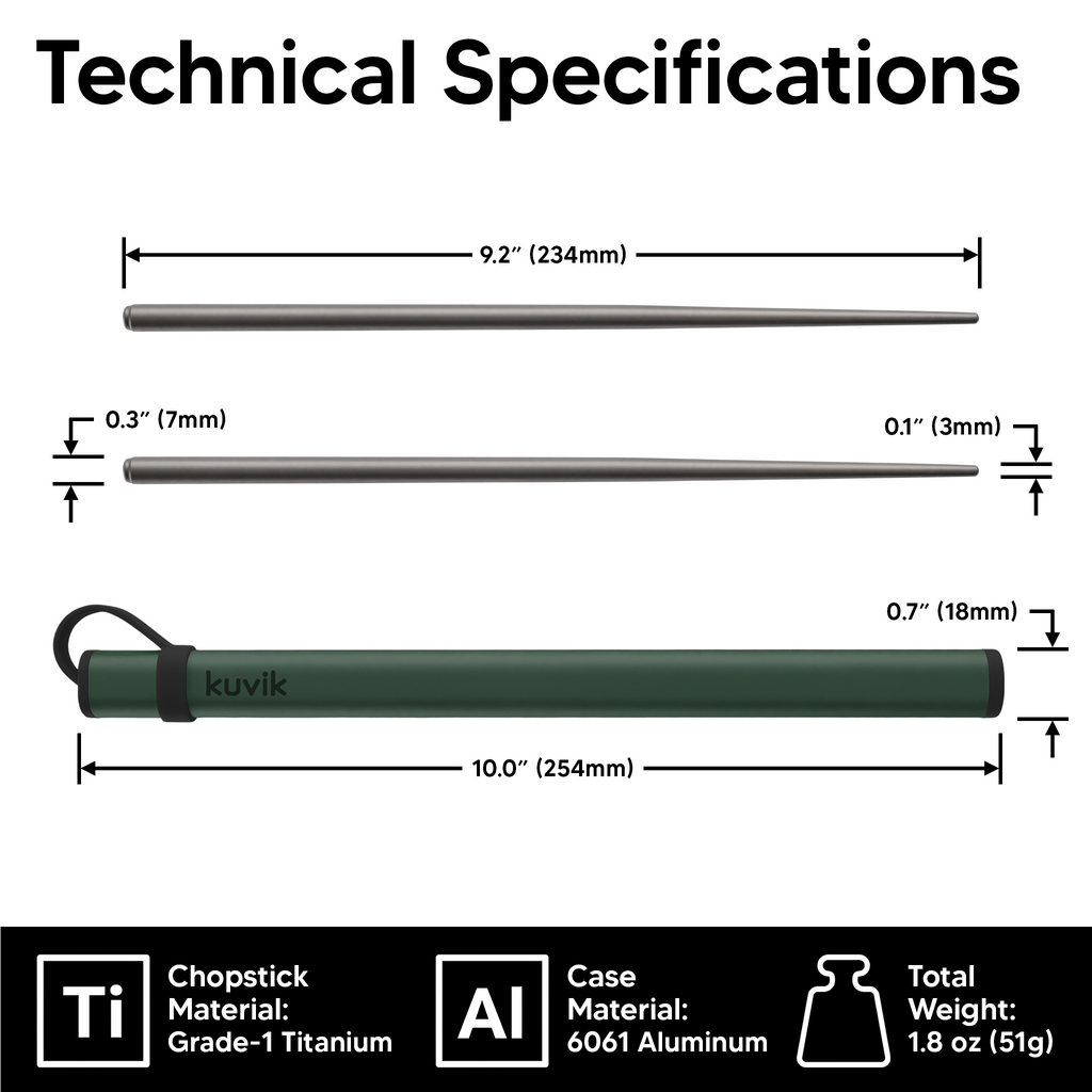 Kuvik Titanium Chopsticks