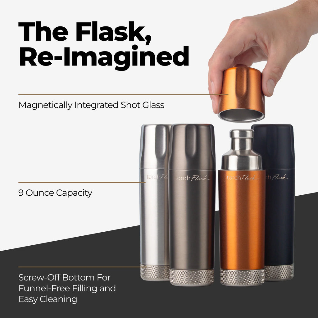High Camp Flasks Torch™ Flask 9oz.